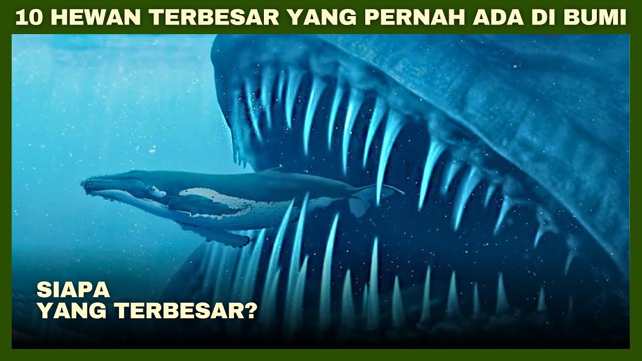 10 HEWAN PURBA TERBESAR YANG PERNAH ADA DI BUMI - PERBANDINGAN UKURAN