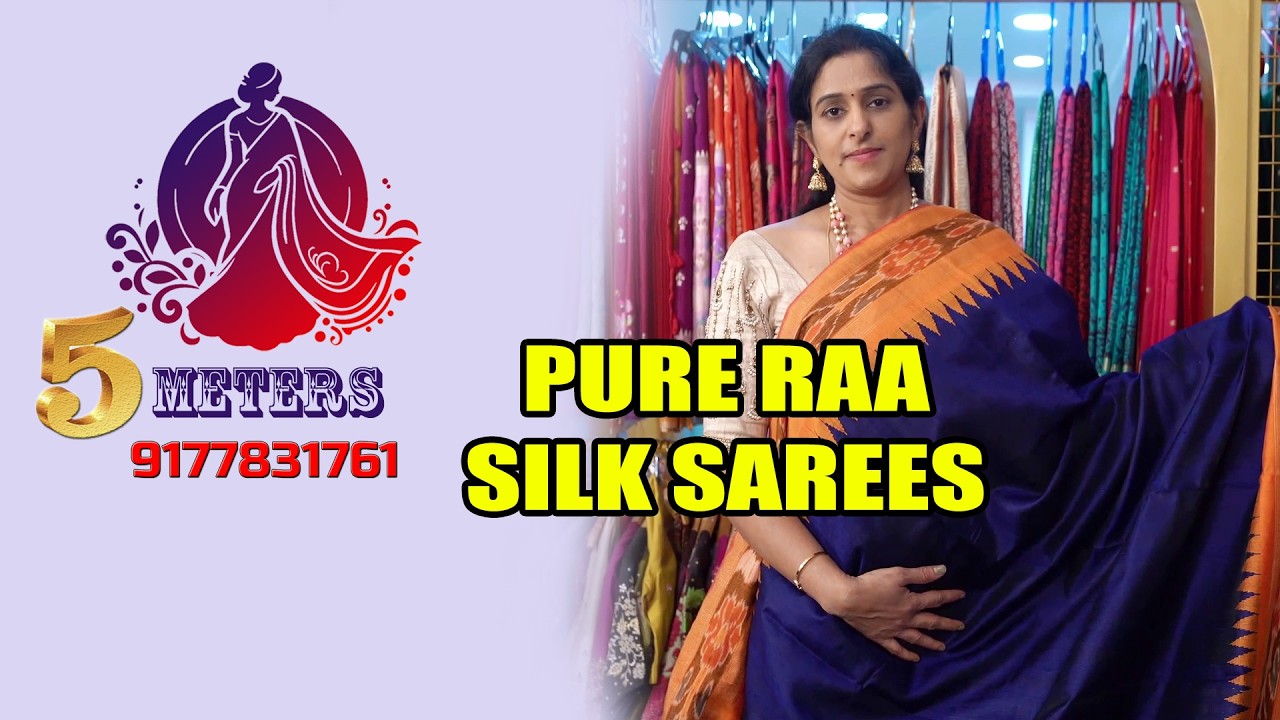 5meters | Pure Raa Silk Saree | Sew Saree |2026 Sarees |5meters