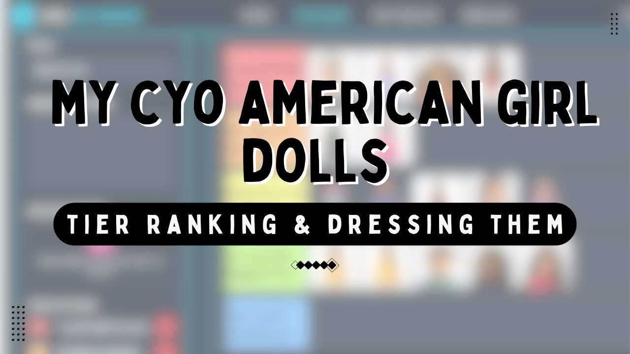 Все куклы American Girl CYO, которые у меня есть (рейтинг уровней и их наряды)