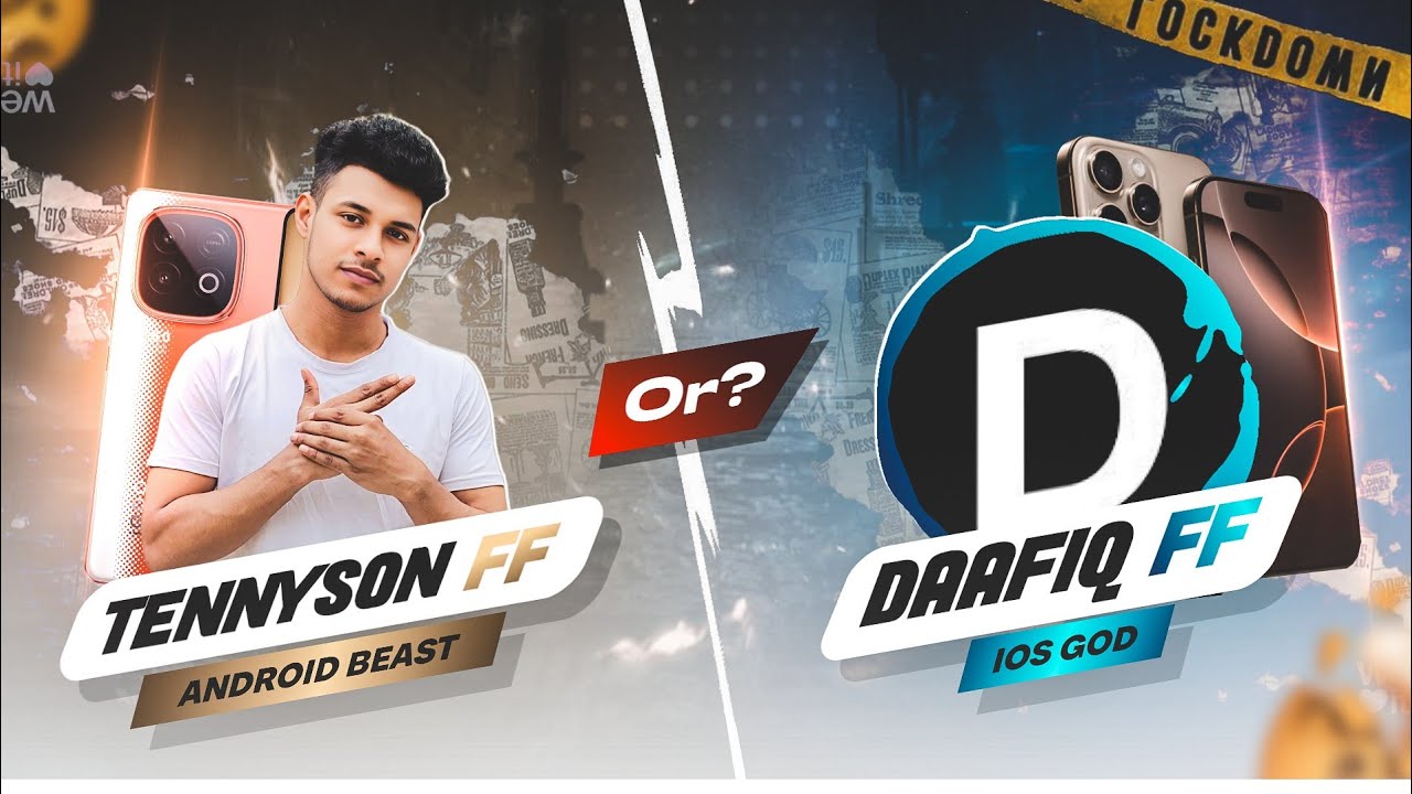 India Have Dafiqq FF And Bangladesh Have Tennyson FF? || Android Beast Vs IOS God 🤯|| IQOO NEO 10 📲
