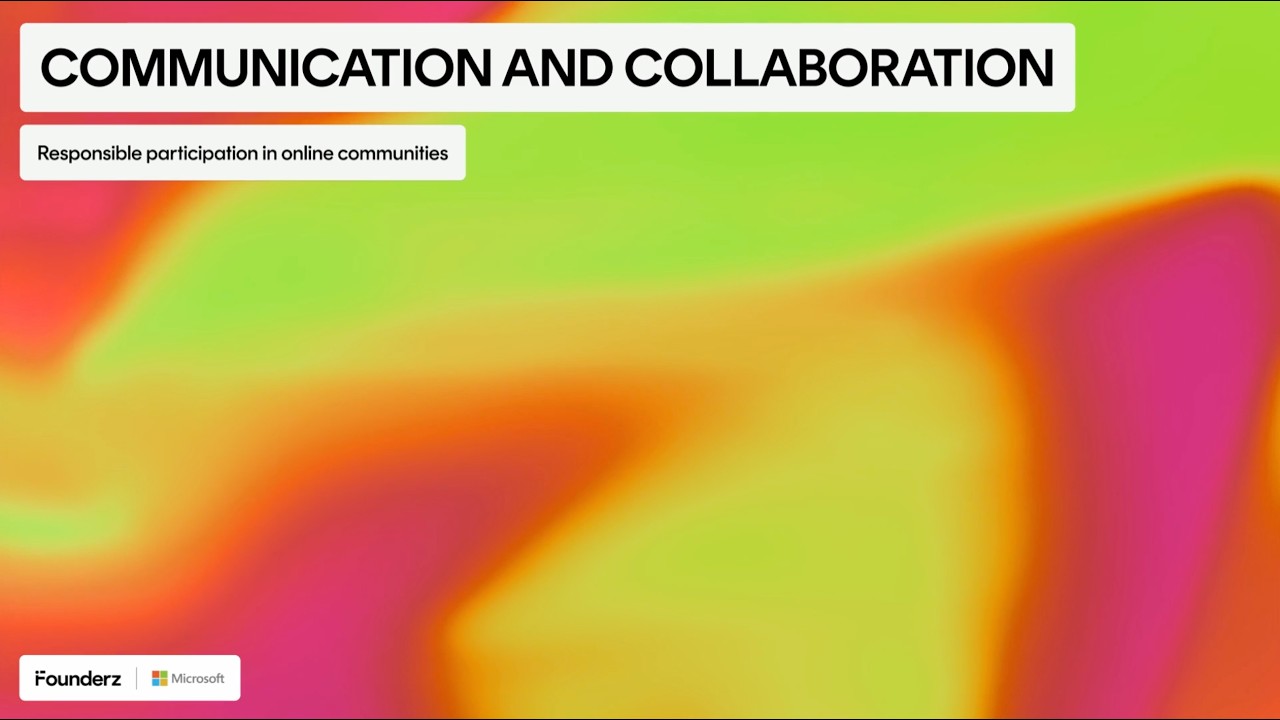 Communication and collaboration | 3.03 Responsible participation in online communities