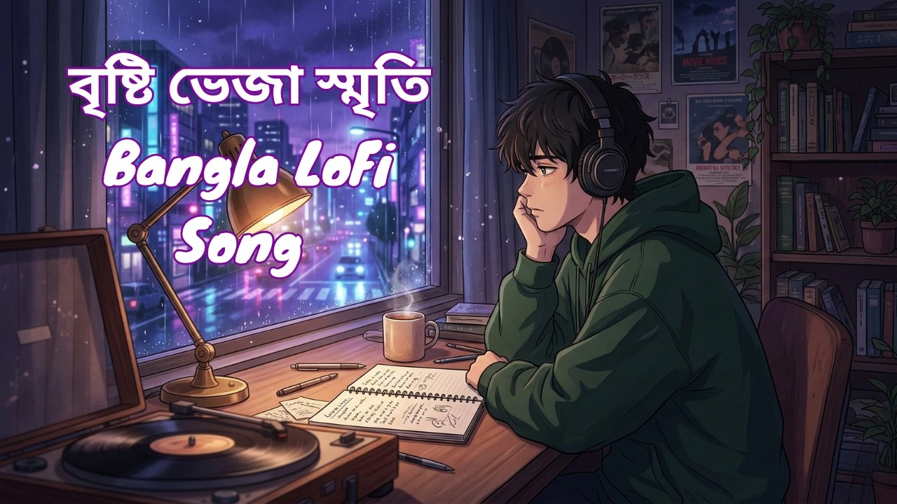 Rainy Night Bengali LoFi Song | Sad Nostalgic Music | Relaxing Chill Beats