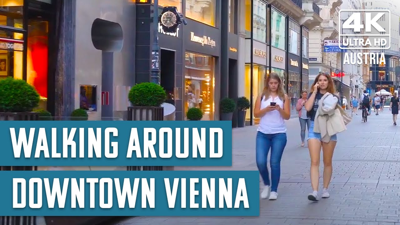 WALKING around DOWNTOWN Vienna, Austria (4k)