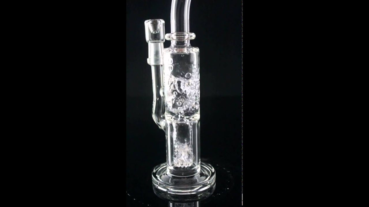 Burner Glassworks Inverted Showerhead Perc with Bent Neck