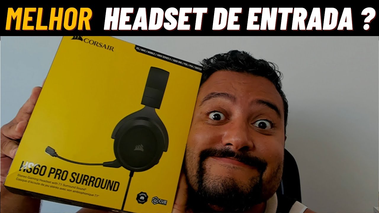 Headset Cosair  HS60 Pro  Review  !  SERÁ  QUE  COMPENSA  ?