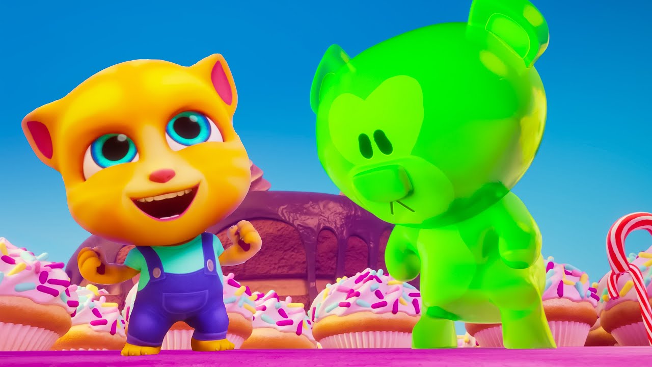 Talking Tom 👾 Jugadores en el mundo de los caramelos 🍭 Episodio 249 🐱 Toons Mania - Mundo Animado