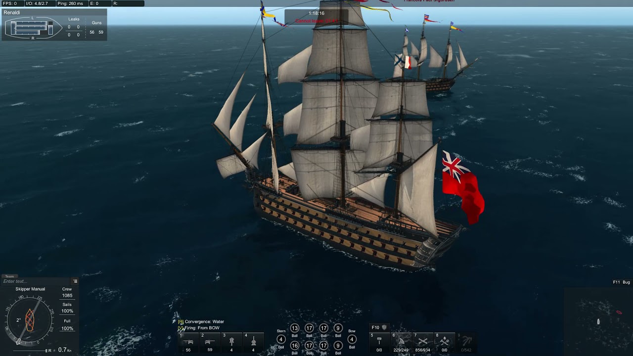 The Slow Dance of Death of First Rate Battle (PvE: L'Ocean Vs. Victory)