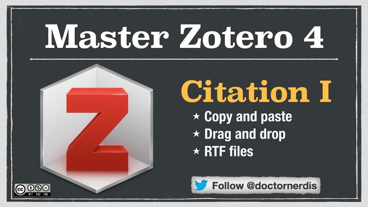 Zotero Tutorial: Creating Quick Citations