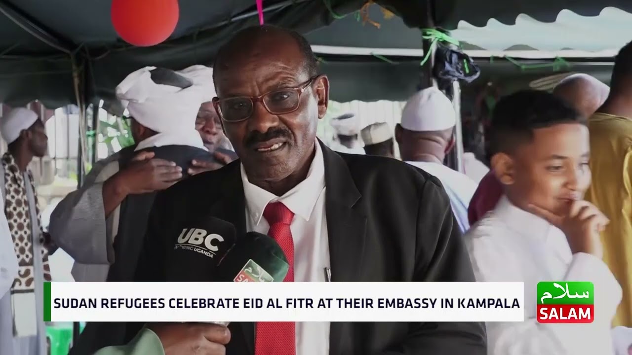 SUDAN REFUGEES CELEBRATE EID AL-FITR AT THEIR EMBASSY IN KAMPALA