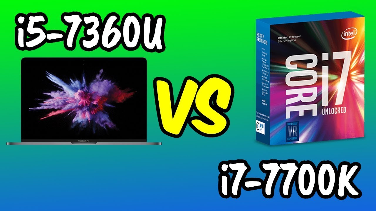 💥i5-7360U vs i7-7700K 🔥Benchmarks Test! 🎮 [4K]