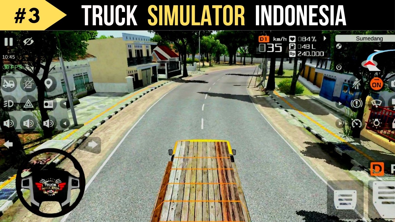 Truck driving simulator gameplay - realistic truck simulator game - truck simulator gameplay video