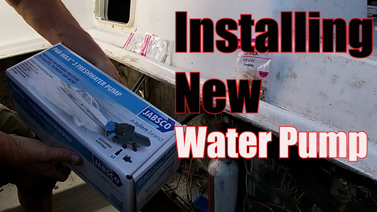 Boat Update, Part 18 Installing New Freshwater Pump, Bayliner Project Boat 2450 Ciera #boatlife