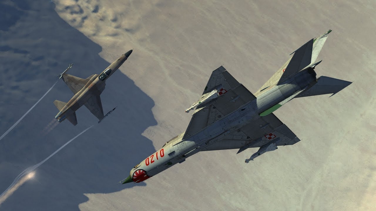 Dogfight F-5E vs. Mig-21 | Great Video from Gunship III Android Combat Flight Simulator