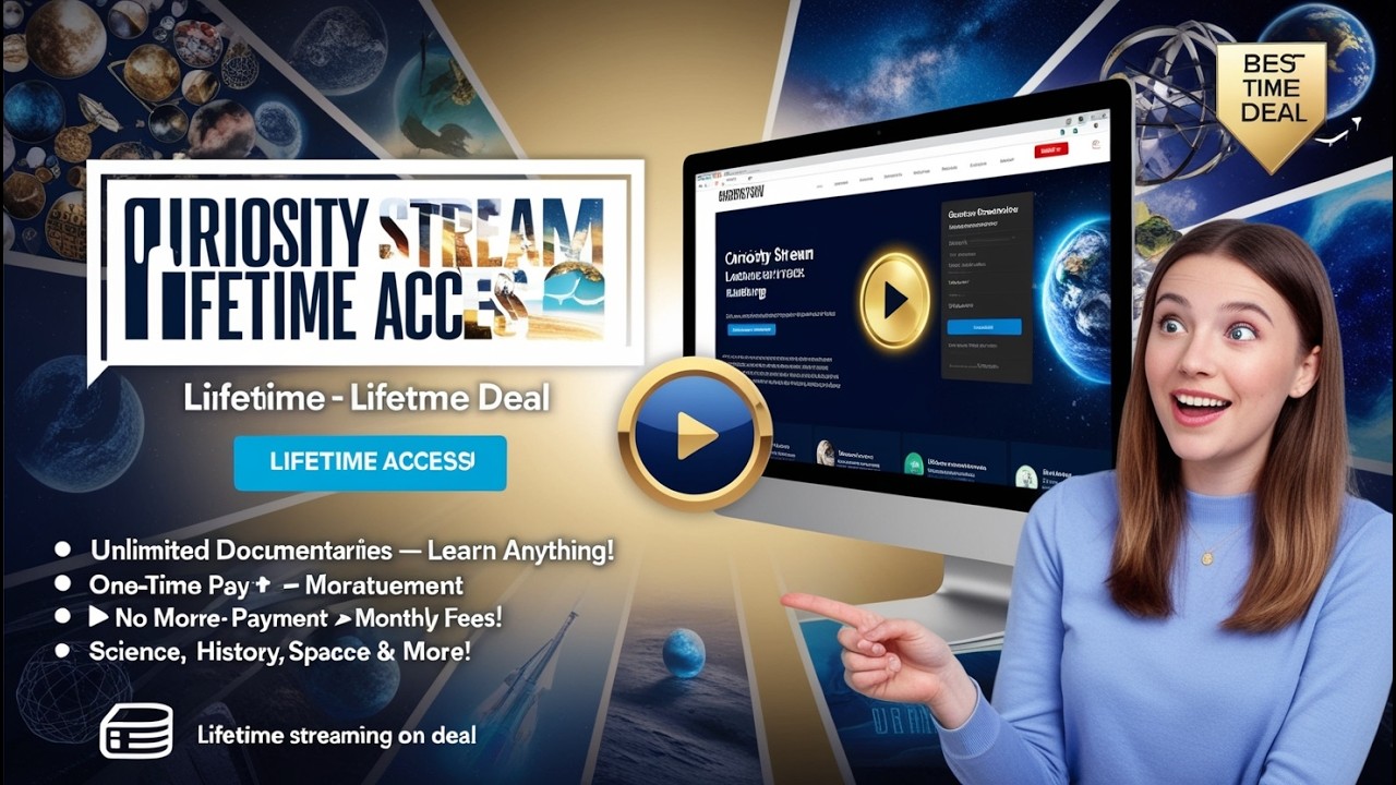 Curiosity Stream Standard Plan &ndash; Explore Endless Documentaries | LIFETIME Subscription DEAL