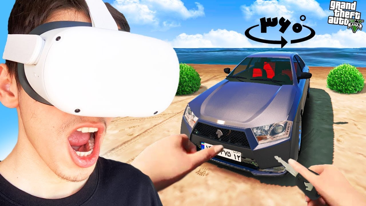یک روز زندگی با عینک واقعیت مجازی جی تی ای 😍👓 GTA 5 VR