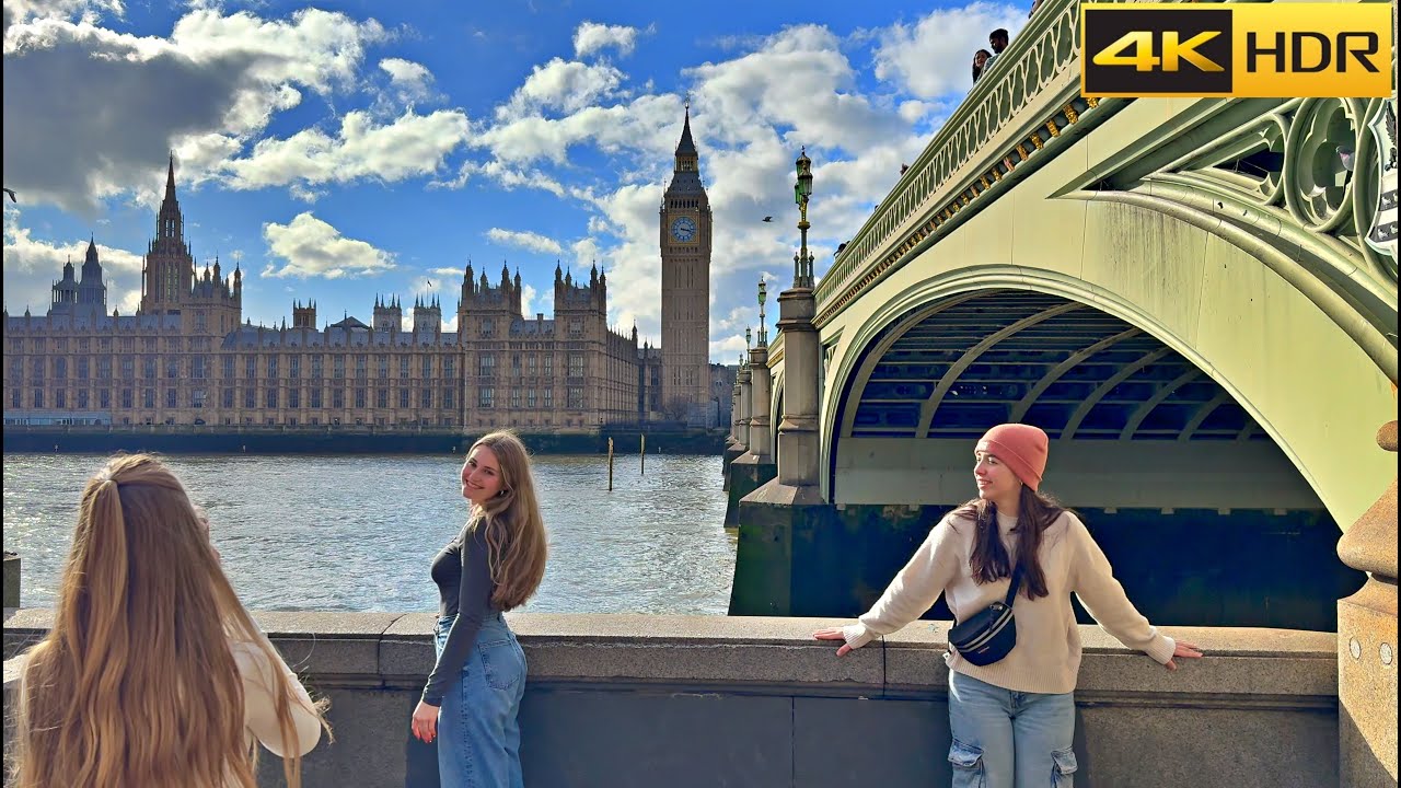 London Spring Walk - 2024 🌸 Walking around Central London in Spring [4K HDR]