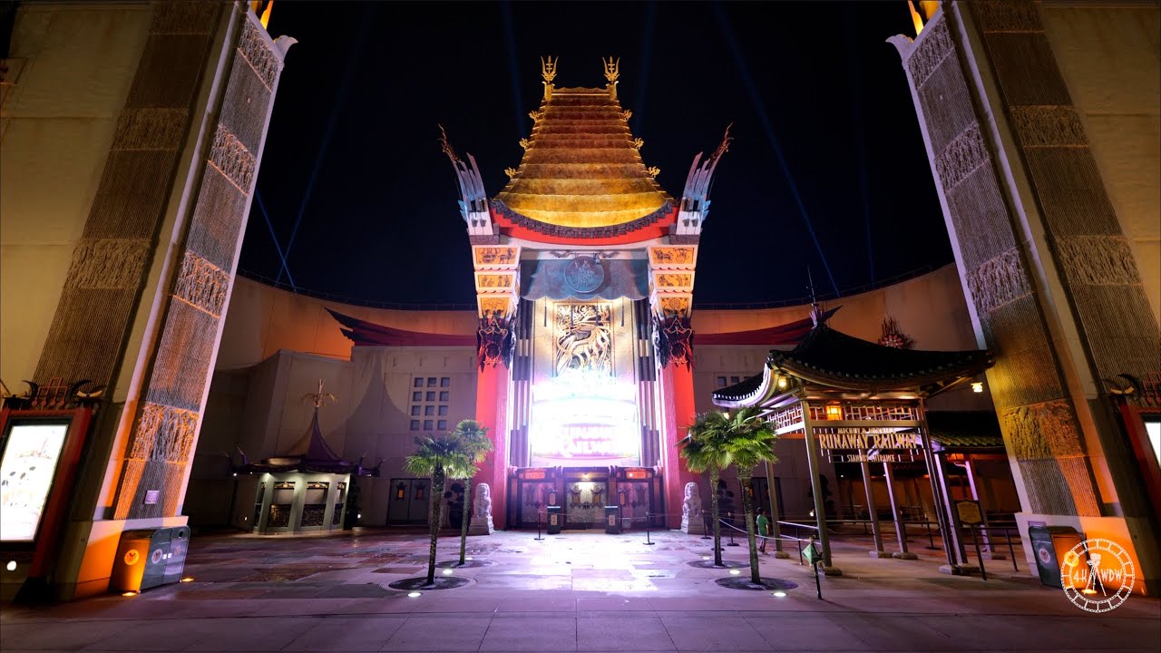 Exiting An Empty Disney's Hollywood Studios at Night in 4K | Walt Disney World Orlando Florida 2021