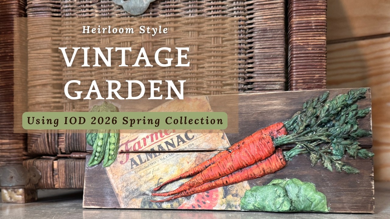 Vintage Garden Sign | IOD Spring Garden Mould from the IOD Spring Collection 2026