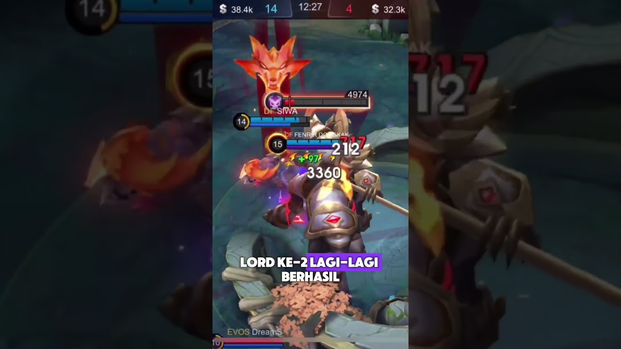 Pertarungan Sengit Antara Top Global vs Pro Player (Evos Glory) 🔥 #fenrirdongkak #evos || part 3 ||