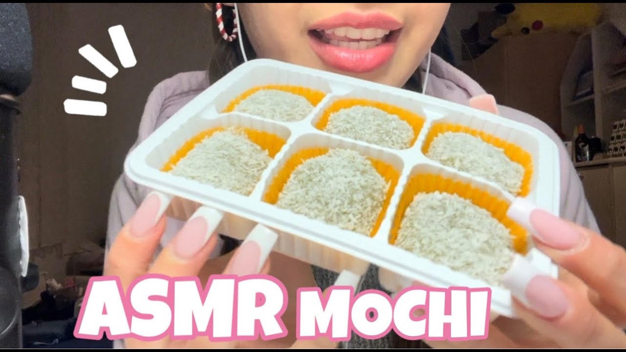 ASMR Coconut Pandan MOCHI ♡