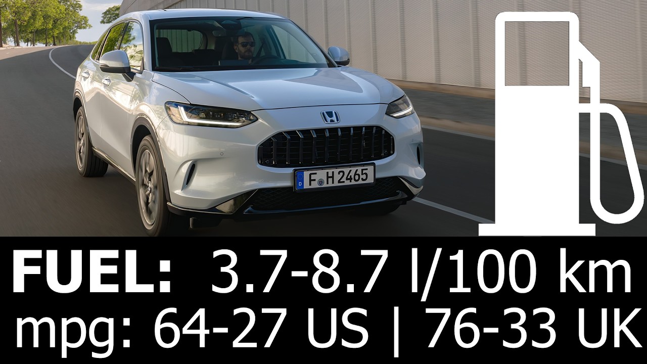 Honda ZR-V e:HEV highway fuel consumption economy l/100 km mpg range test 2026 hybrid ZRV