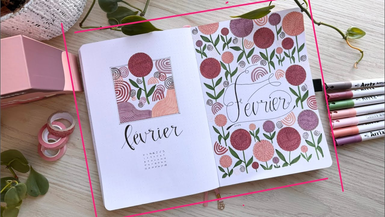 BulletJournal février - PlanWithMe February