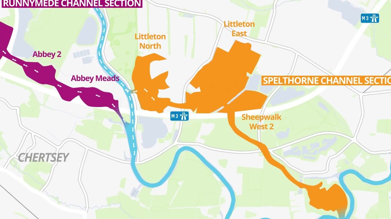 How a flood channel works - River Thames Scheme