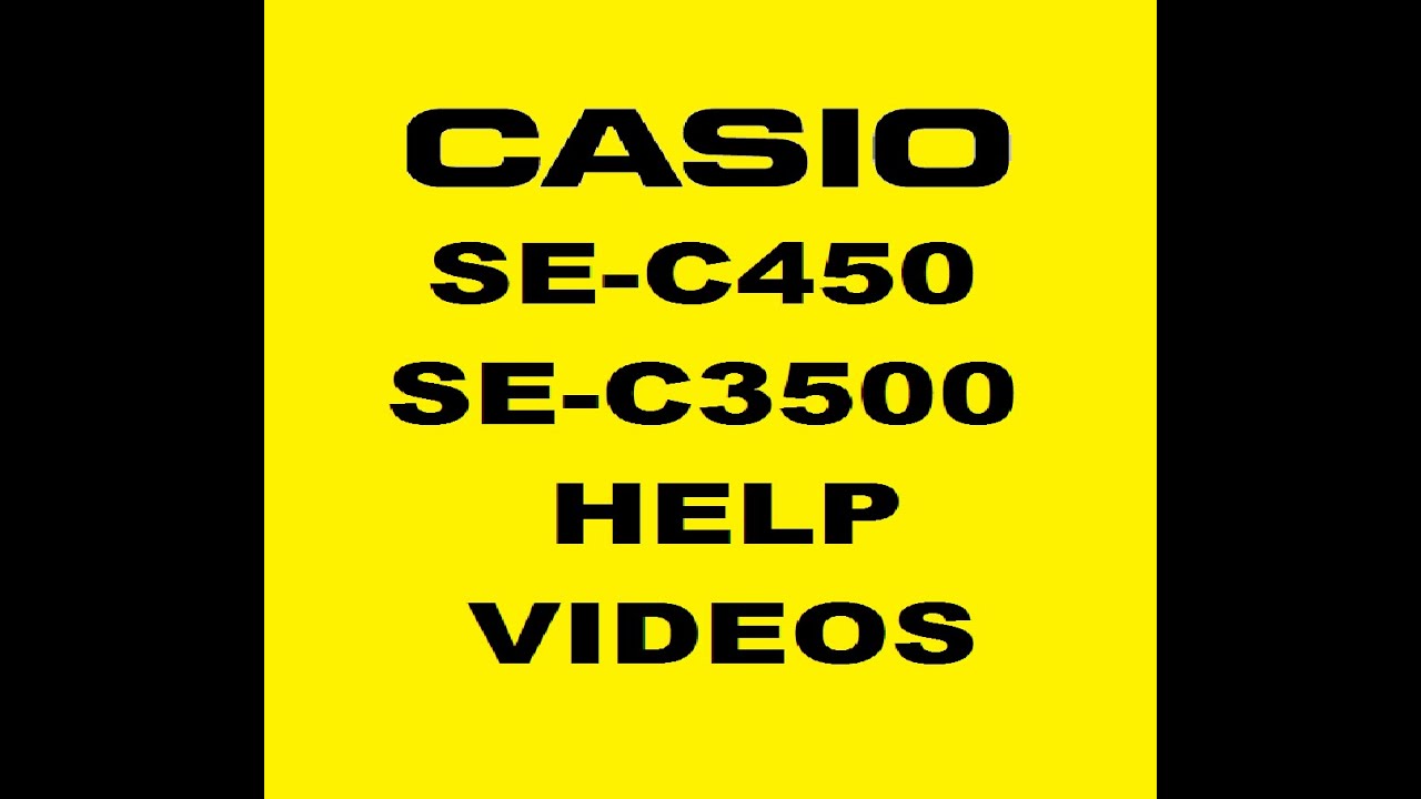 Casio se-c450 What the buttons on the keypad do