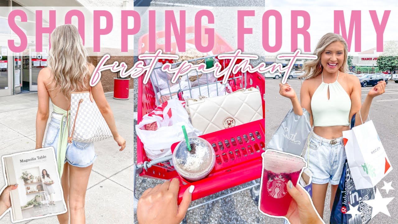 SHOPPING FOR MY FIRST APARTMENT + HAUL! | Target, HomeGoods, World Market, & More | Lauren Norris