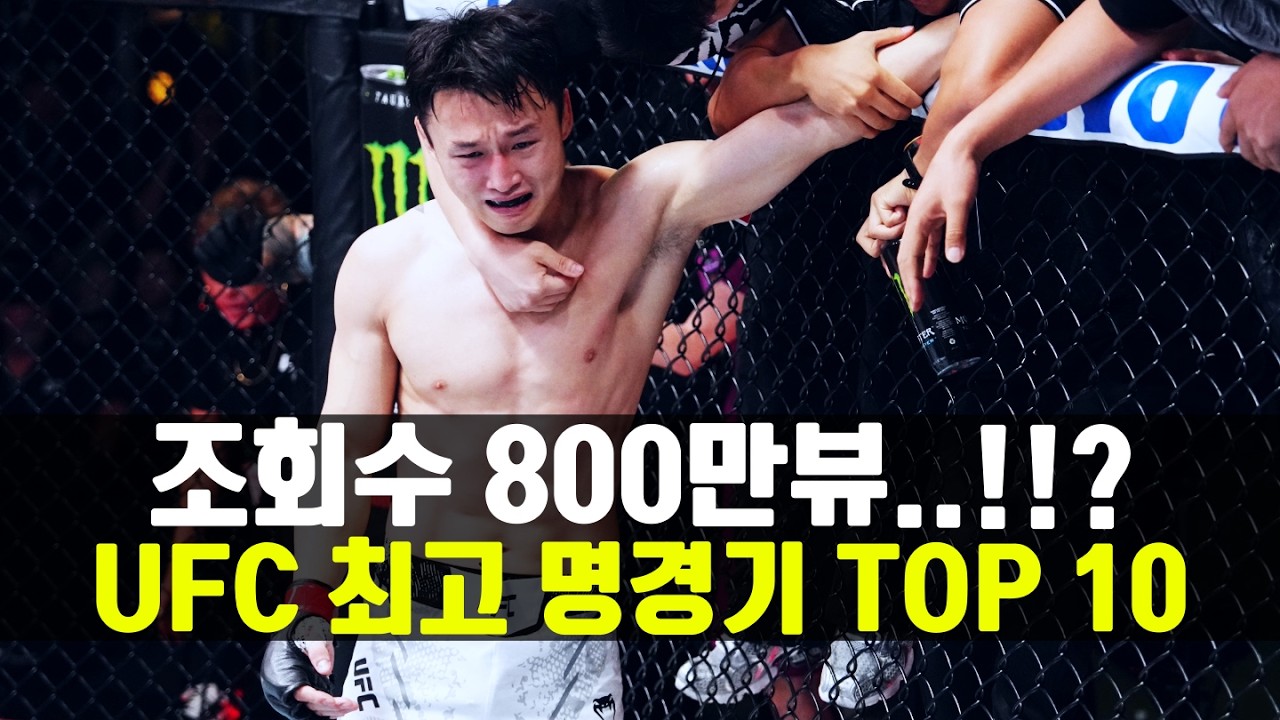 한국인이 선택한 UFC 역대급 최고의 명경기 TOP 10 ㄷㄷ