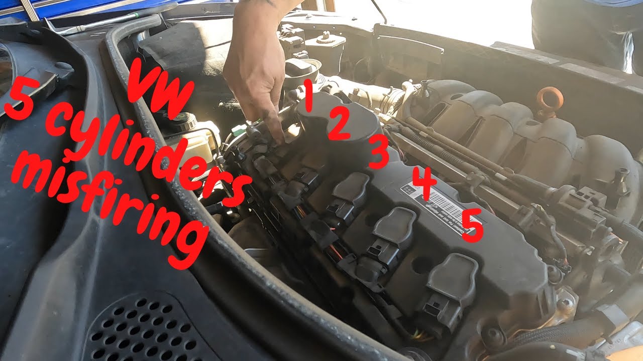 Замена свечей зажигания VW 2.5