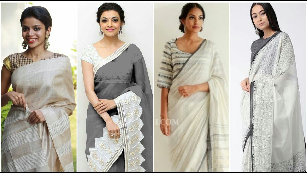 LATEST TRENDING OFFICE WEAR COTTON SAREES/ BLOUSE DESIGNS/ DAILY/OFFICE WEAR HANDLOOM COTTON SAREES