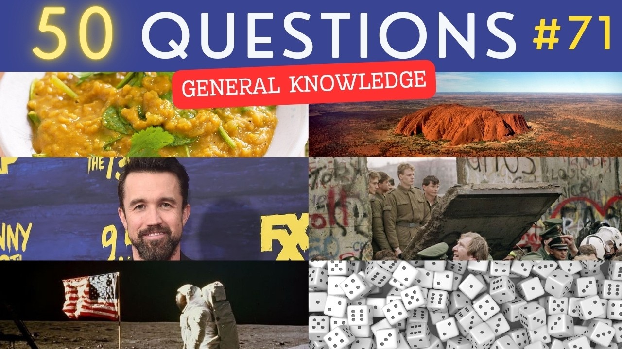 The General Knowledge Quiz #71 &brvbar; 50 Trivia Questions - Pub Quiz