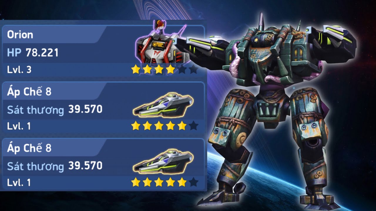 Mech Arena - Orion Áp Chế 8 bắn cực rát !!! Combo mang tính chất tấu hài không khuyến khích build !!