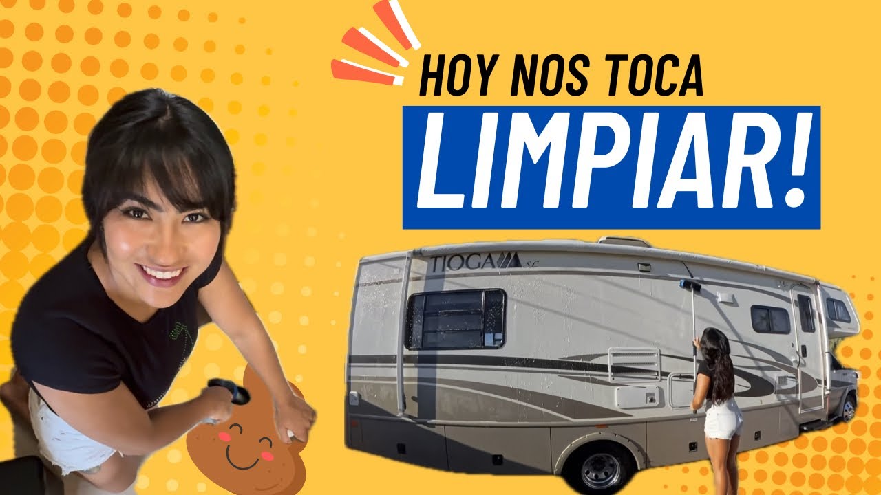 Así nos instalamos en un camping y limpiamos todo el #motorhome 🧼🚐