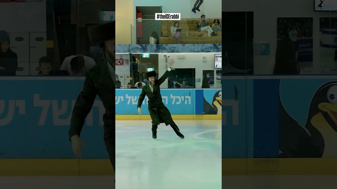 Hasidic Rabbi Takes the Ice Vid:TheIceRabbi