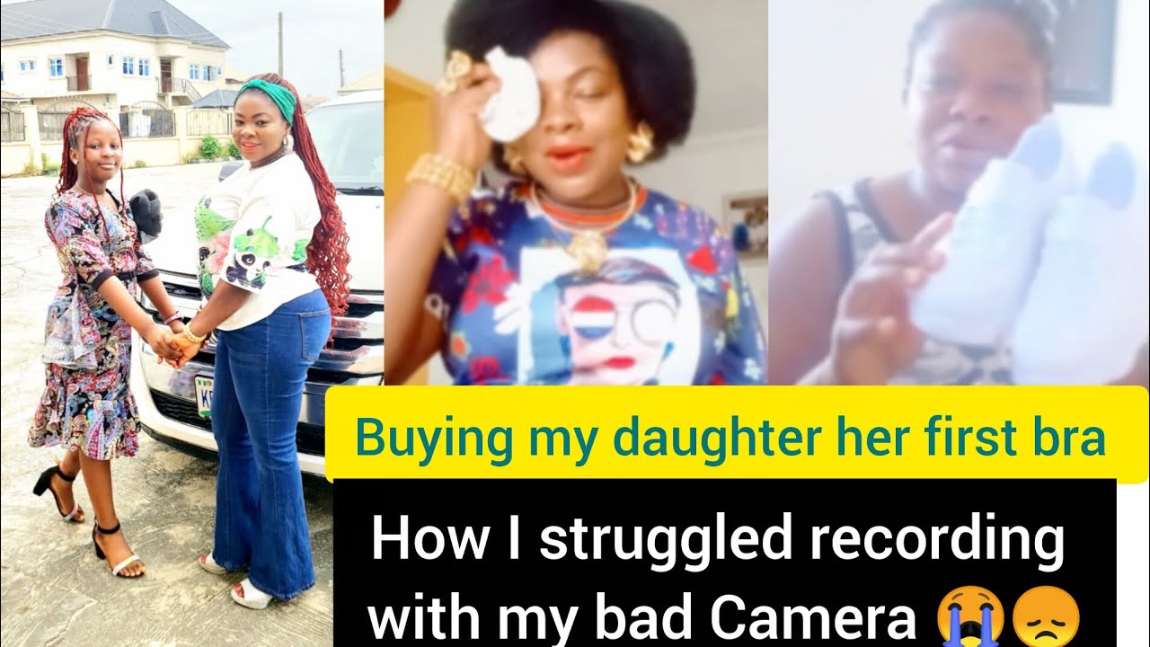 Buying my daughter her first bra/struggling with a bad camera to vlog YouTube videos 