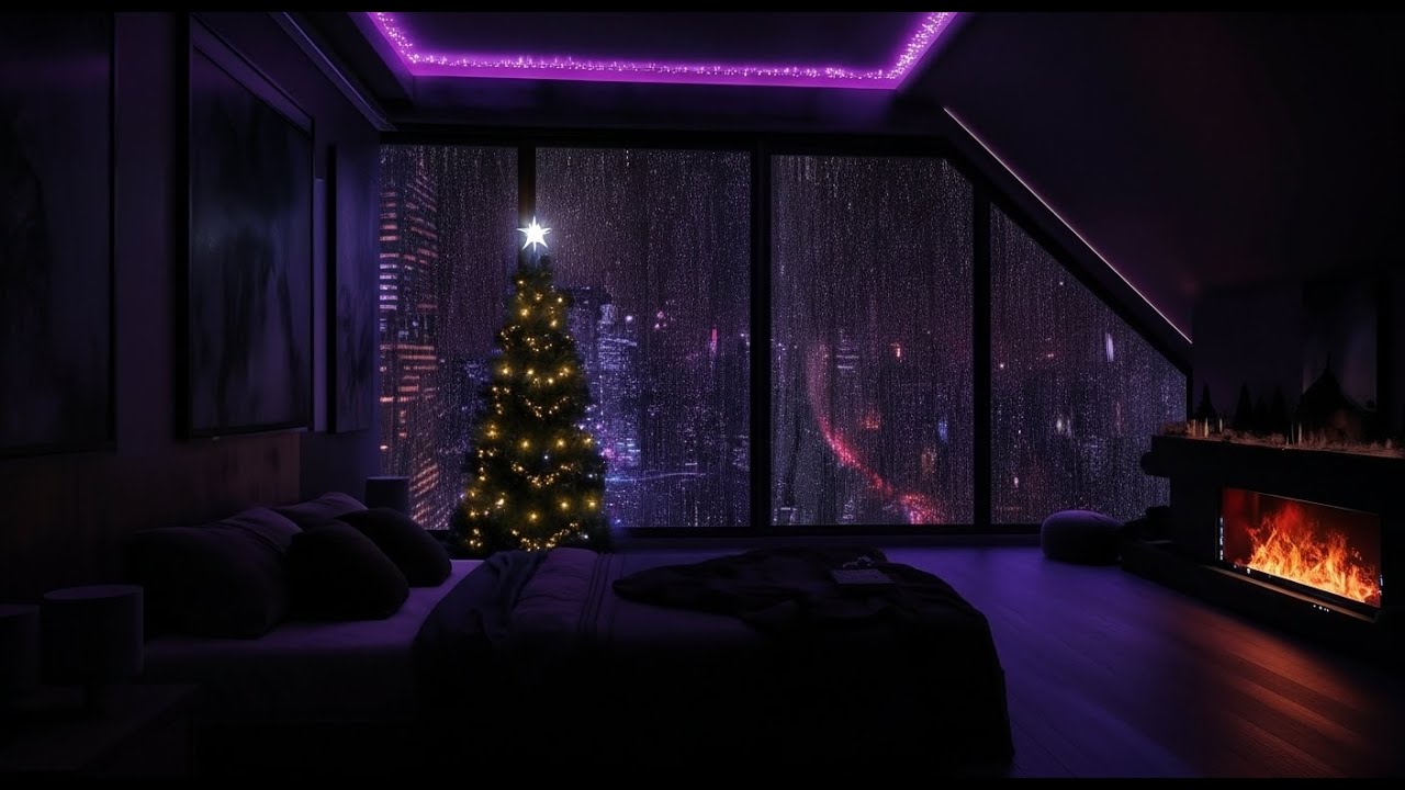 Watching a Massive Storm from an Apartment 🏙️🌩️ | City Rain ASMR for Ultimate Focus & Study