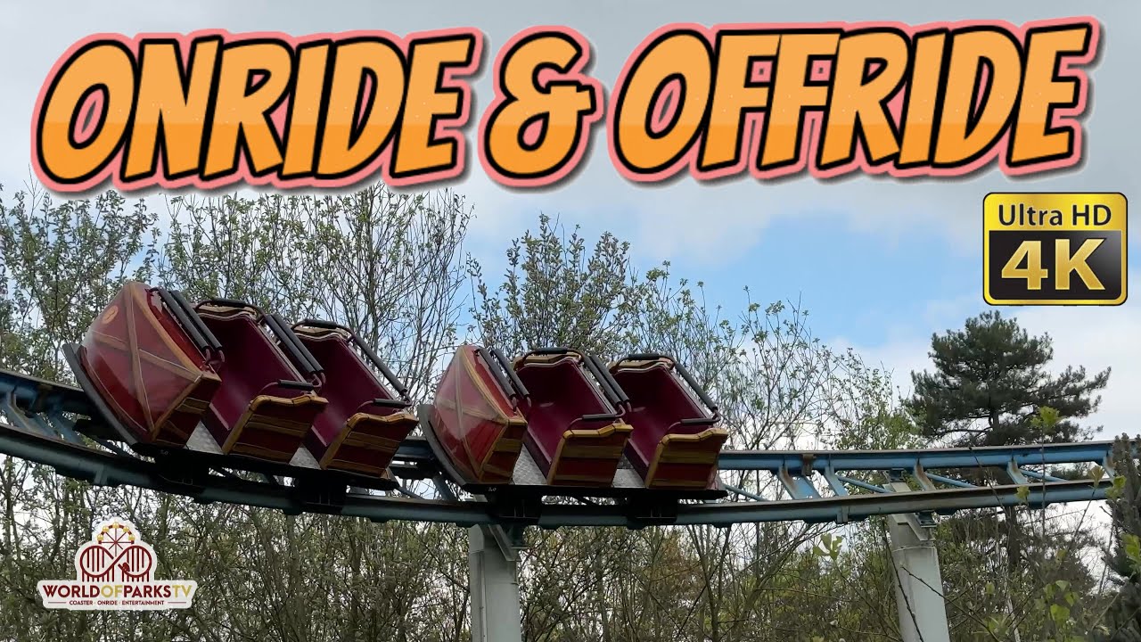 Dippiedoe Achtbaan Tyfoon (ONRIDE POV) Attractiepark DippieDoe - Achterbahn – Roller Coaster 1st Row