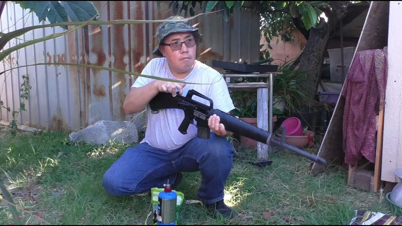 M16A1 Vietnam Era Gas Blow Back Airsoft Rifle From WE Tech