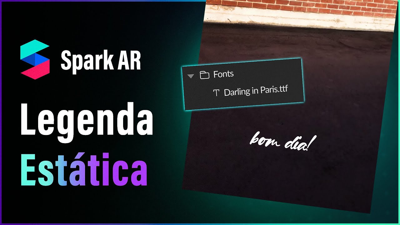 Filtro com Frase Estática - Spark AR Tutorial