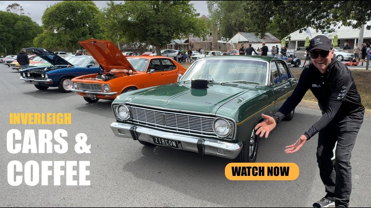 GEELONG STREET CARS & COFFEE MEET at Inverleigh - Cars Arriving and Leaving