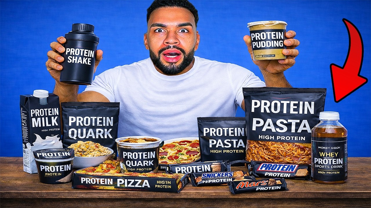 1 TAG NUR PROTEIN PRODUKTE ESSEN 😳