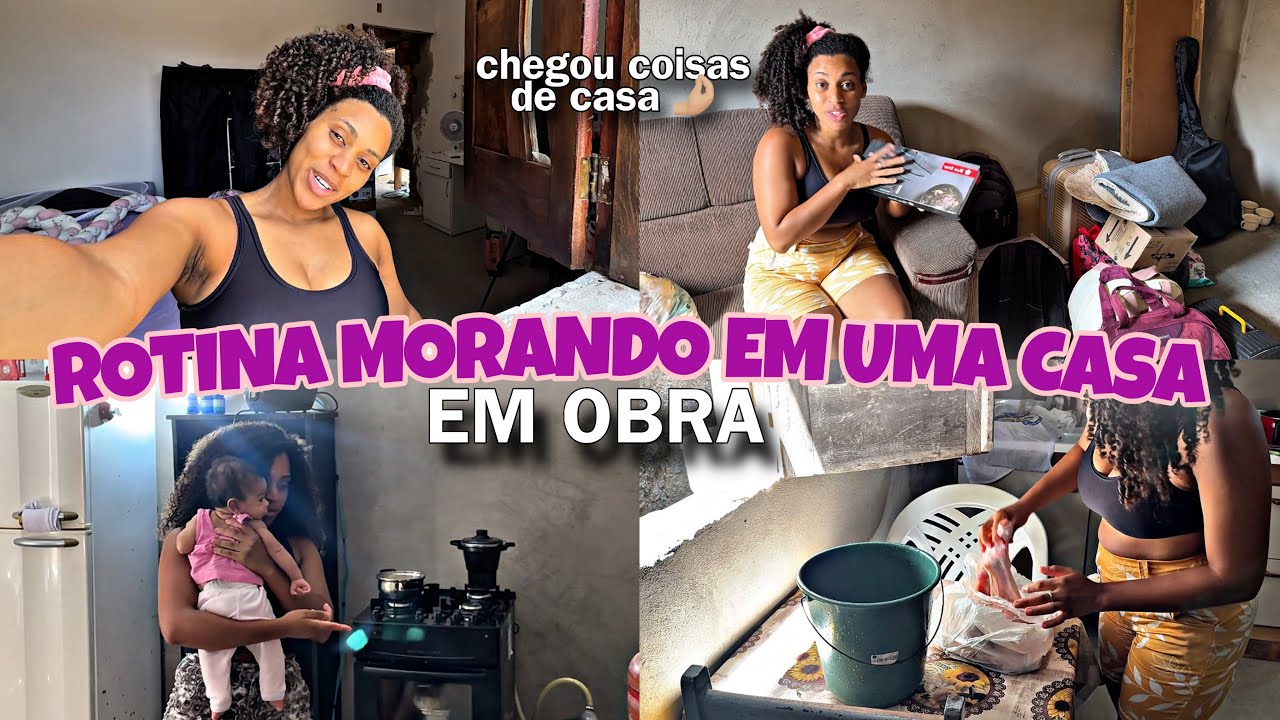 ROTINA MORANDO EM UMA CASA EM OBRA ~ com uma bebê de 3 meses ✨💖 