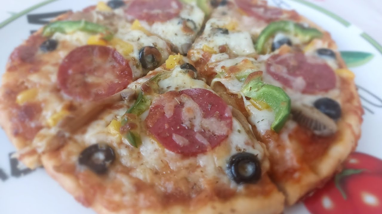 😋 بيتزا على طريقتي سهلة وسريعة وأحلى من المطاعم 👩‍🍳
