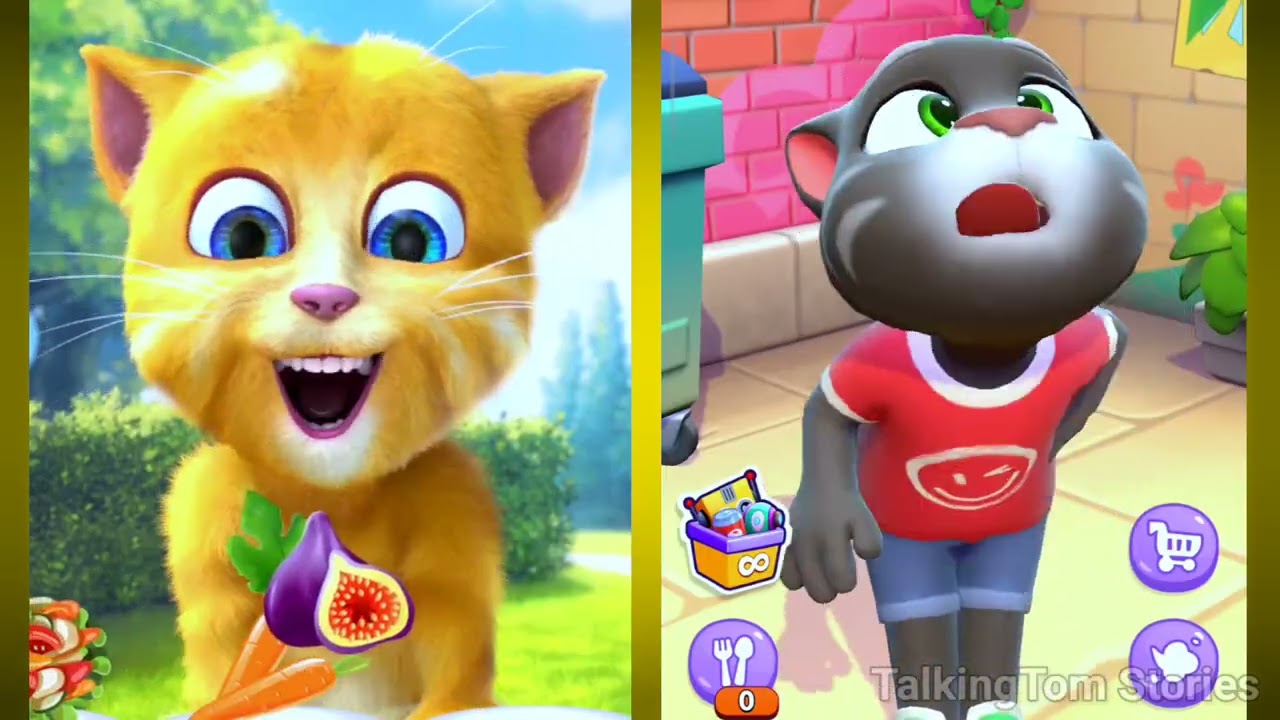 Talking Tom cat VS Talking Ginger 2