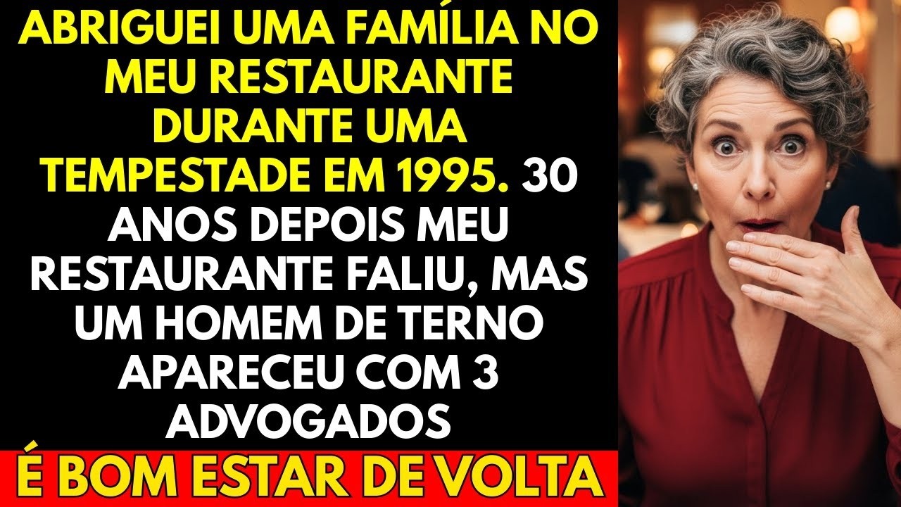Abriguei Uma Família No Meu Restaurante Durante Uma Tempestade Em 1995  30 Anos Depois Meu