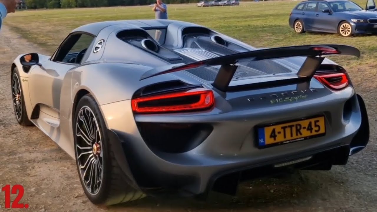 Supercars and classics leaving wheels at the palace 2024: saleen s7, chiron, LaFerrari, 918 Spyder,.
