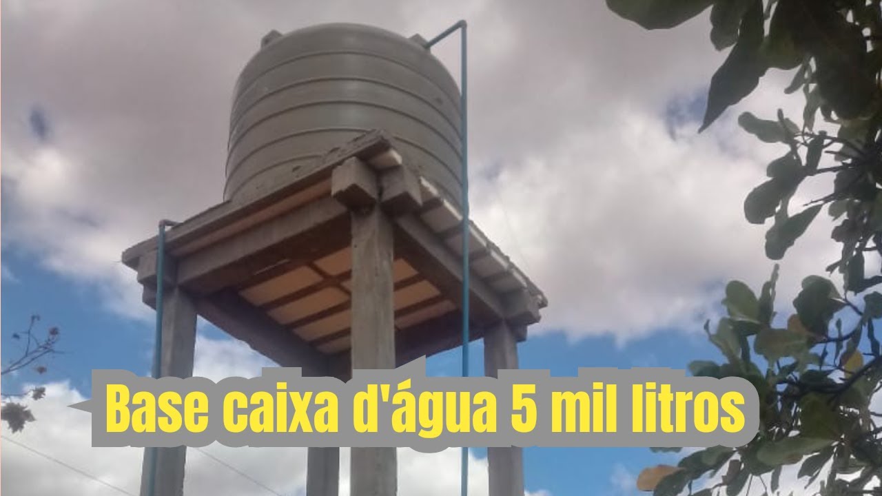 Construção base caixa d'água 5 mil litros - Parte 1 - Escavação das fundações.