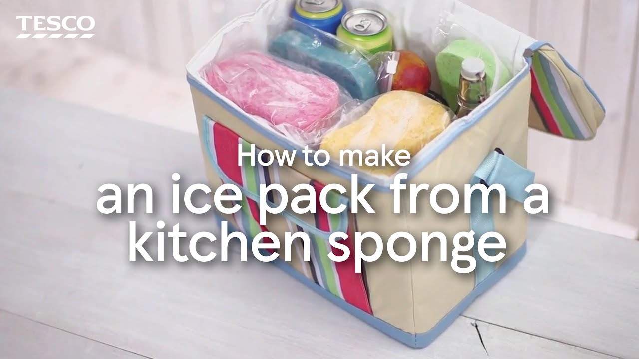 How to Make an Ice Pack from a Kitchen Sponge | Tesco